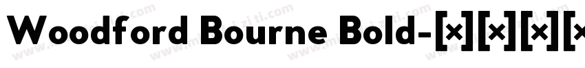 Woodford Bourne Bold字体转换